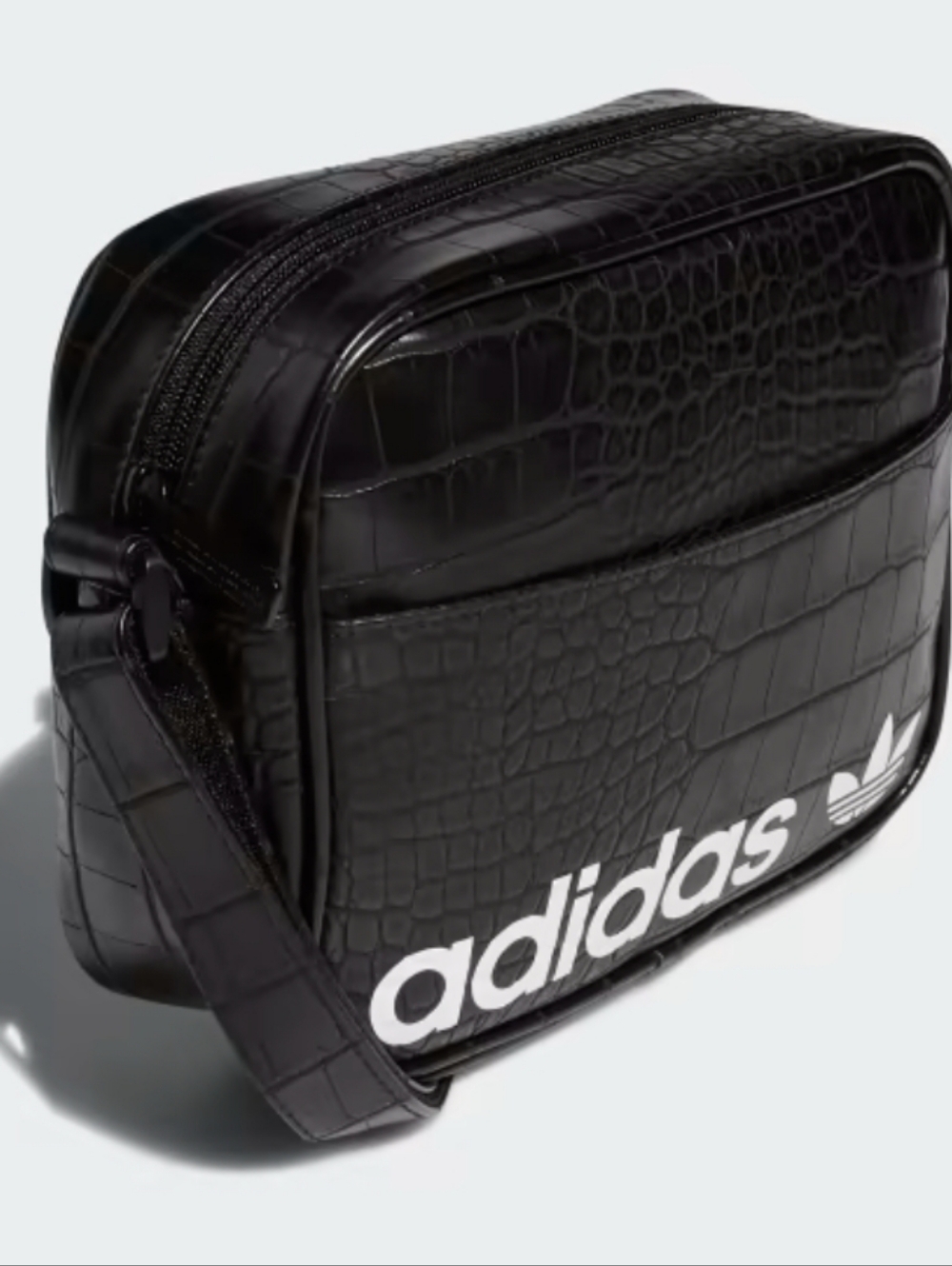 Adidas Originals Airliner Tote Bag- Black Croc/White - Picture 3 of 14
